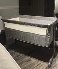 Babylo Grey Co-Sleeping Crib
